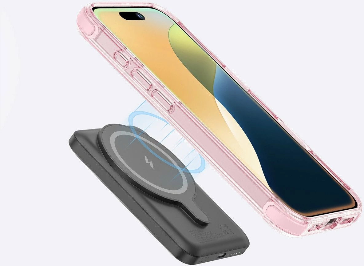 Mbështjellës Amazingthing Omni Mag Case për iPhone 16 Plus, mbrojtje 2.6 m, magnetik, rozë e errët