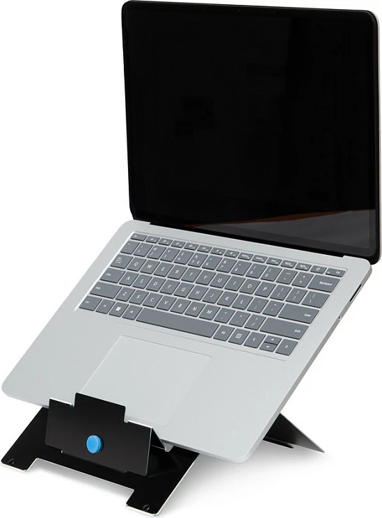 Mbajtëse laptopi R-GO Riser Flexibel, e rregullueshme 10-22", alumin, 5 kg, e zezë