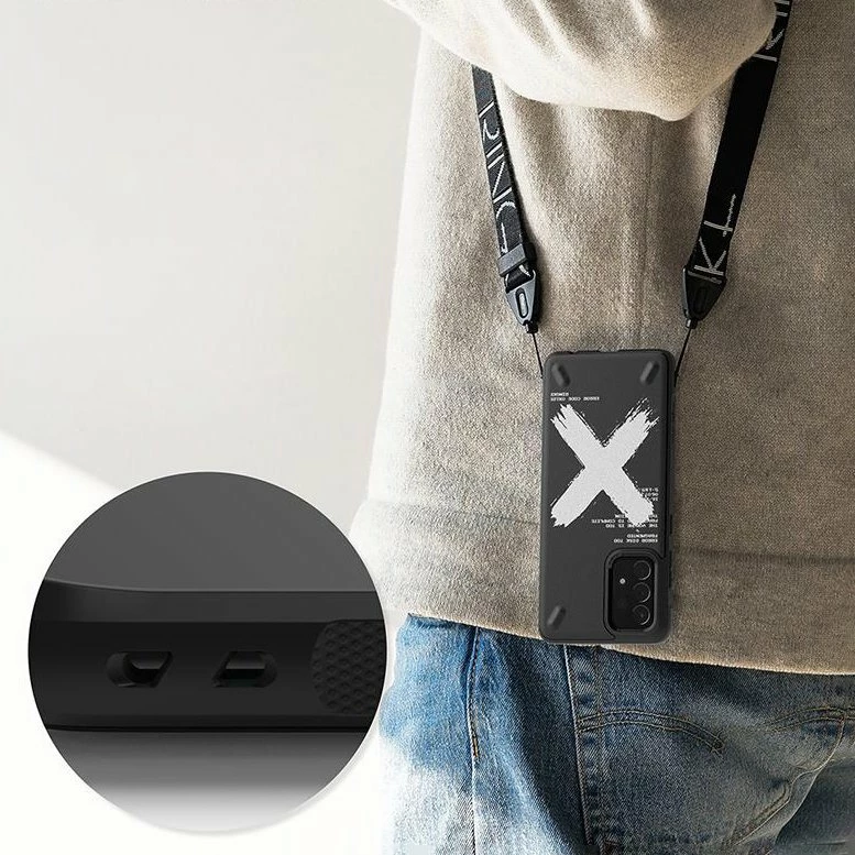 Mbështjellës Ringke Onyx Design për Samsung Galaxy A72, TPU, i zi (Paint)