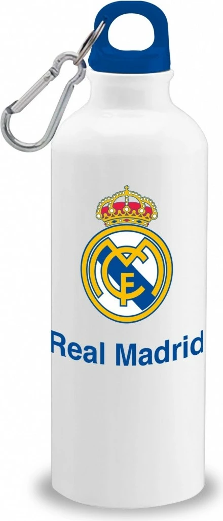 Shishe alumini Real Madrid Kids Euroswan RM00006, 500 ml, Bardhë/Blu/Verdhë
