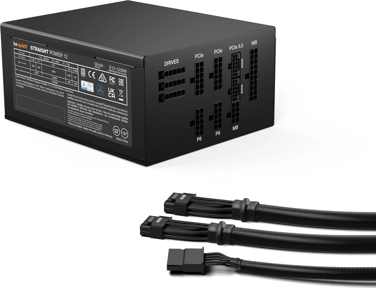Njësi furnizimi me energji BE QUIET! Straight Power 12 1200 W ATX e zezë