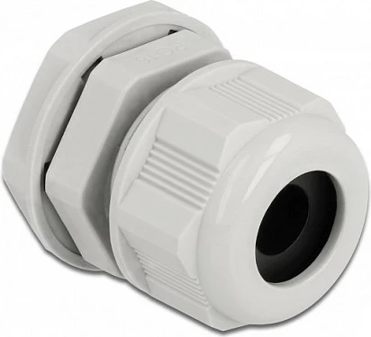 Glandë kablli DeLOCK PG16, për kabllo rrethore 9 mm, IP68, 2 copë, gri