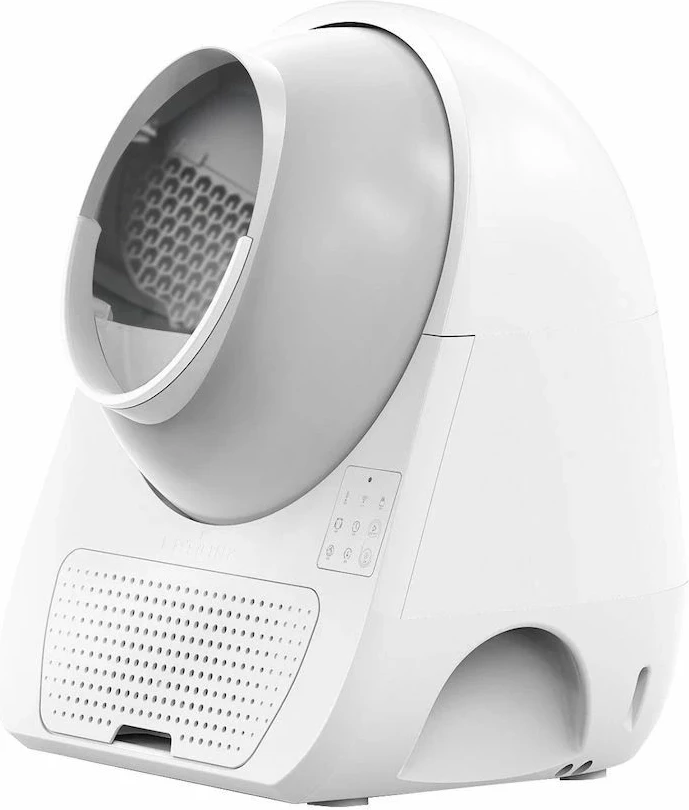Kuti rëre automatike inteligjente për mace Catlink Pro ULTRA, kamerë 1080p, audio dy-kahësh, monitorim shëndeti, e bardhë
