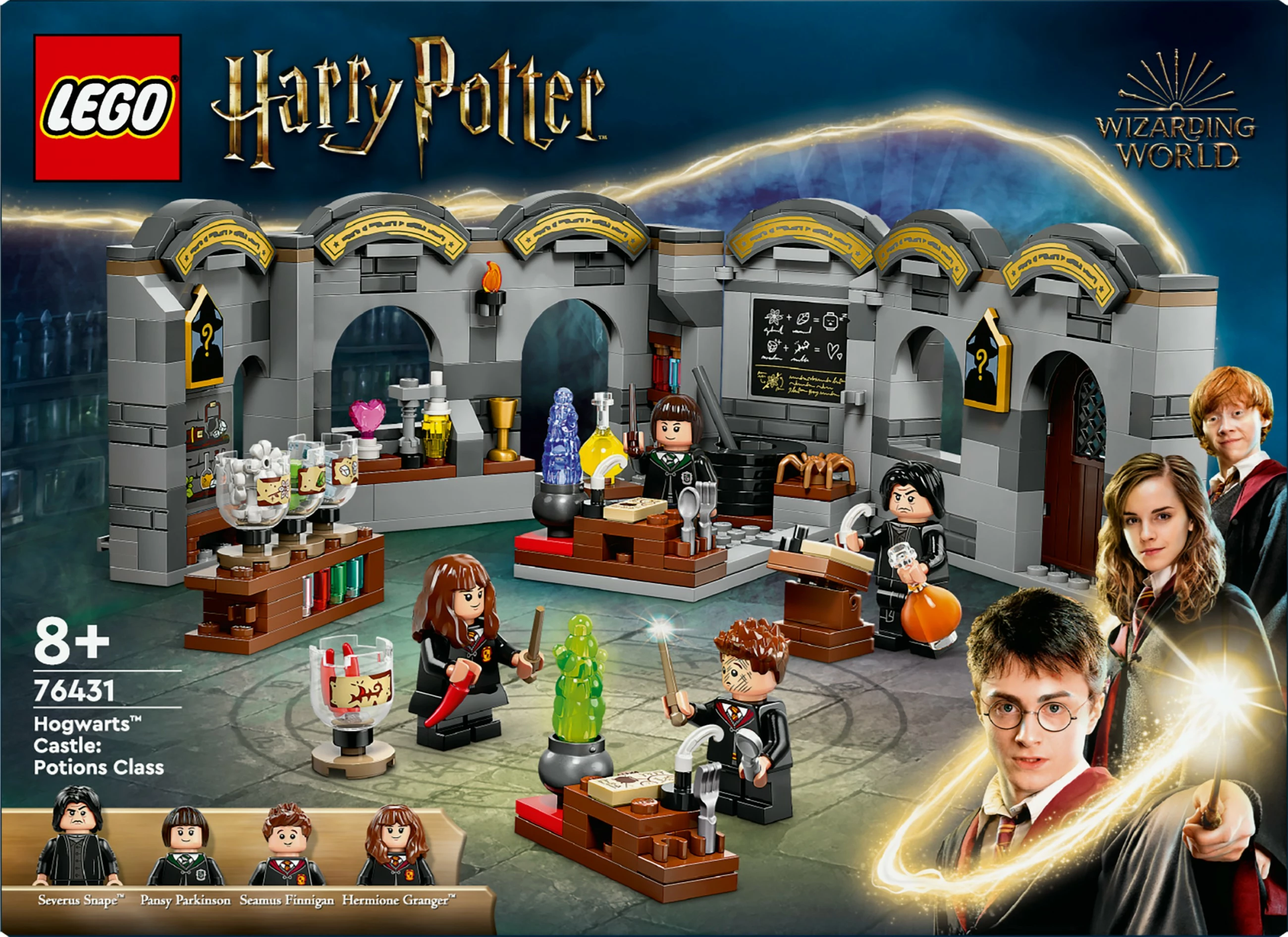 Set ndërtimi LEGO Harry Potter 76431, Kështjella Hogwarts, Klasa e Eliksirëve, multingjyrësh