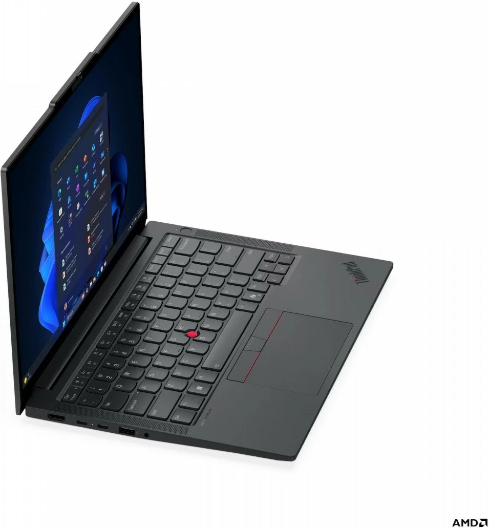 Laptop Lenovo ThinkPad E14 Gen 7, AMD Ryzen 5 220, 16 GB RAM, 512 GB SSD, 14" WUXGA, Windows 11 Pro, Zi
