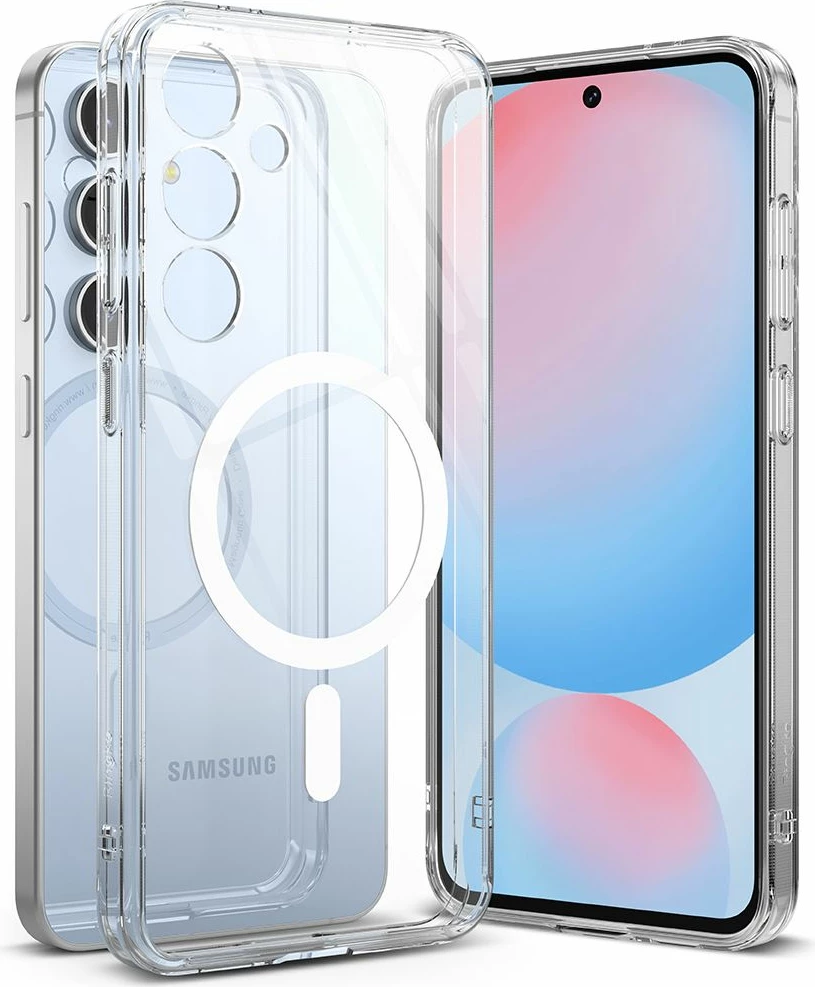 Mbështjellës Ringke Fusion MagSafe për Samsung Galaxy S24 FE, Transparent