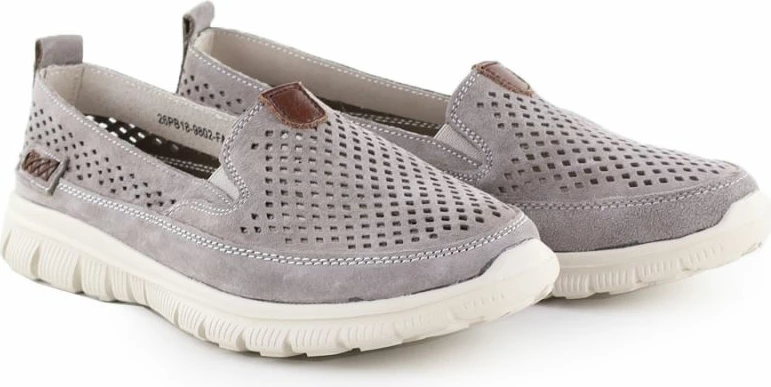 Këpucë lëkure për femra eVento, gri