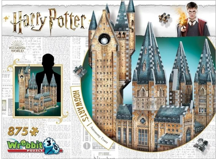 Puzzle 3D Harry Potter Hogwarts Astronomy Tower, 875 pjesë
