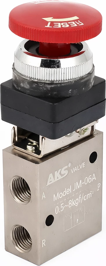 Valvul pneumatike JM-06 – Buton emergjent STOP
