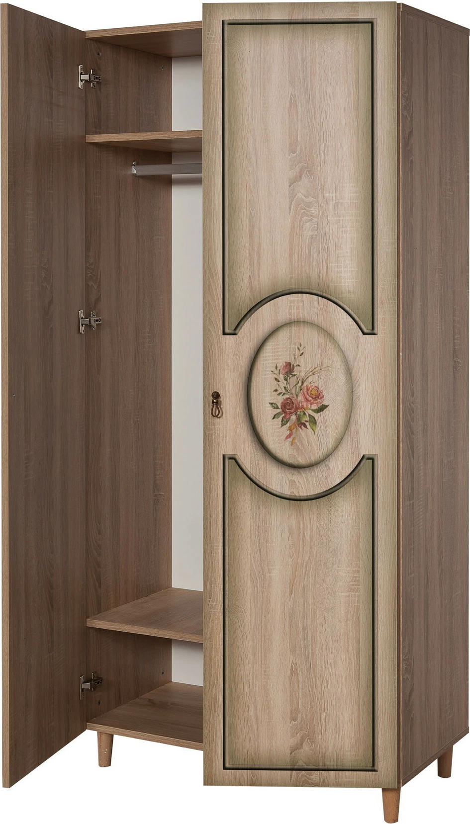 Dollap Hanah Home, model Stil - 421, ngjyrë lisi Sonoma