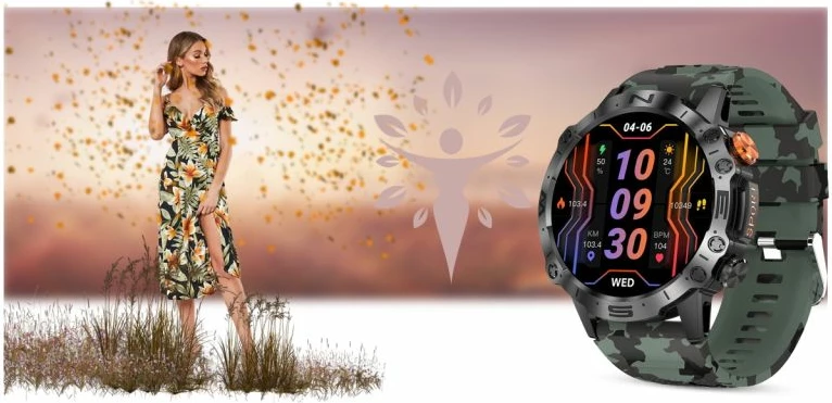 Smartwatch Gravity unisex, e zezë