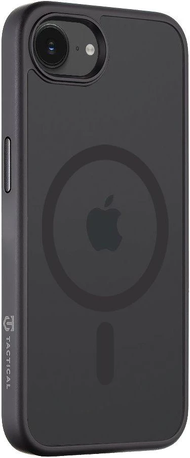 Mbështjellës Tactical MagForce Hyperstealth për iPhone 16e, MagSafe, TPU/PC, anti-shock, transparent i zi (Asphalt)