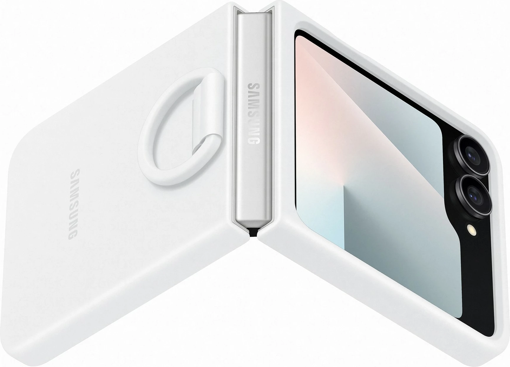 Mbështjellës silikon Samsung Flip7 FE i bardhë