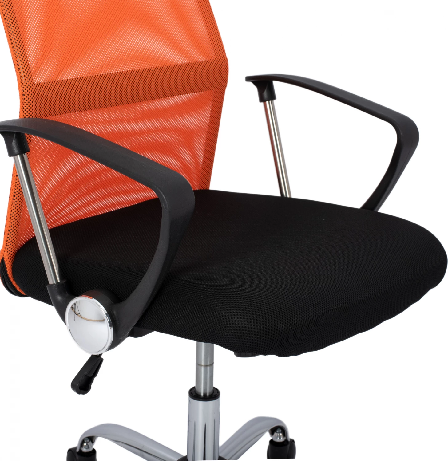 Karrige për zyre FH1000.02, e zezë/e portokalltë