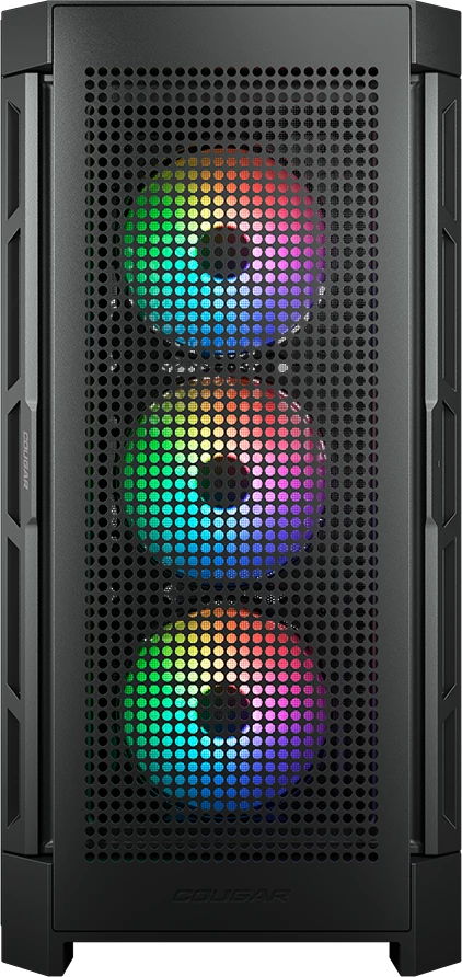 Kasë COUGAR DUOFACE PRO RGB Midi Tower 4x120mm, e zezë
