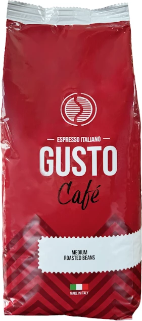 Kafe Gusto Cafe- Meduim Roasted Beans, 10 kg
