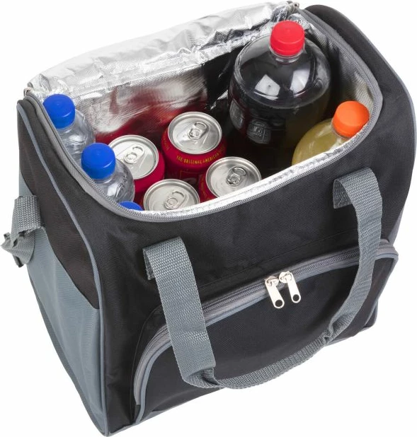 Çanta termike për turizëm jashtë, e zezë