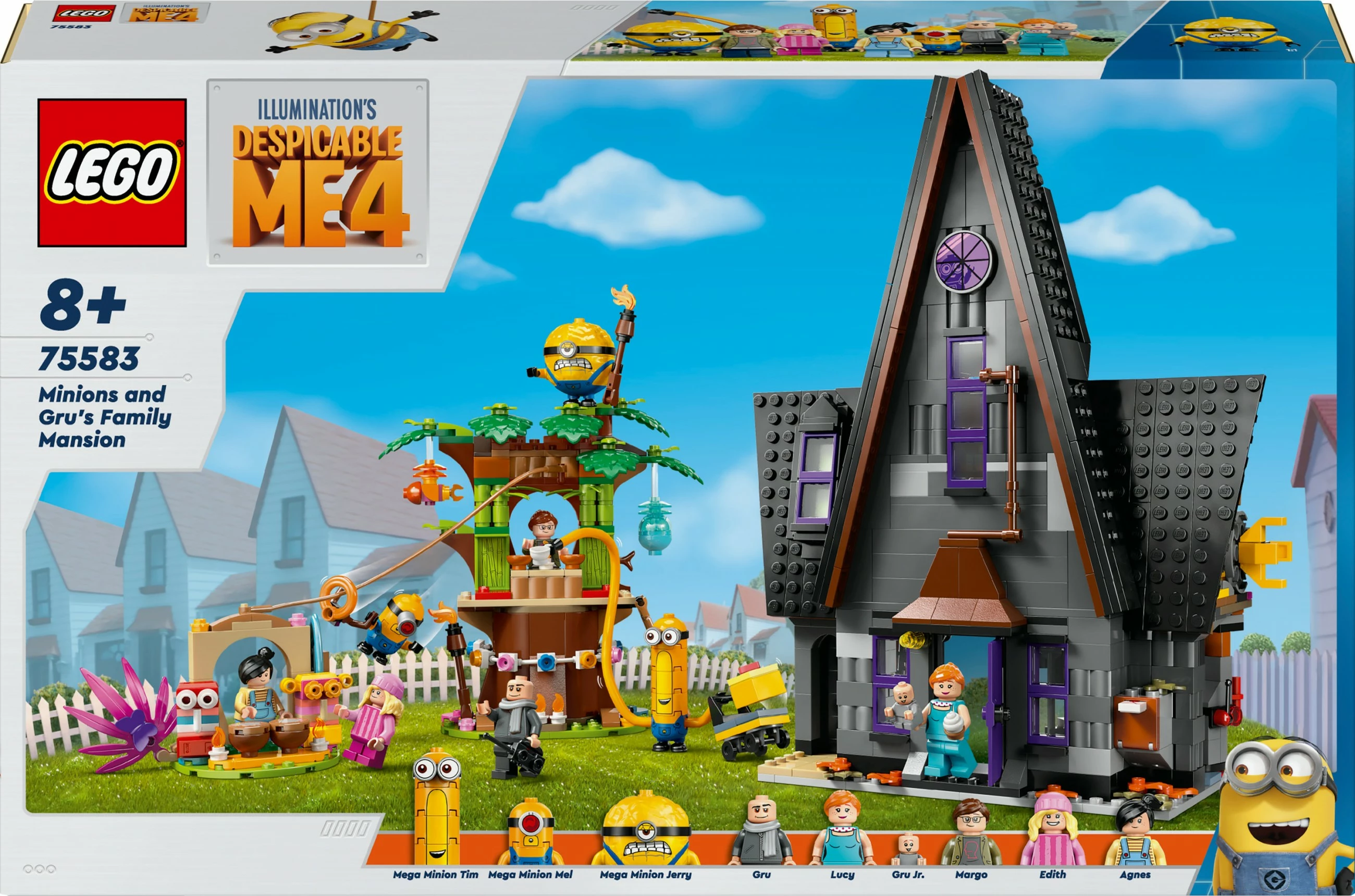 Set ndërtimi LEGO Minions dhe Shtëpia e Familjes së Gru-së, 868 pjesë, 1.31 kg