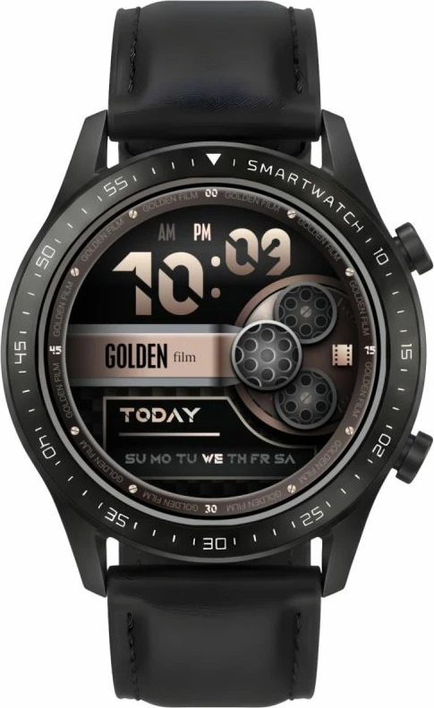 Smartwatch Gravity GT10-2, e zezë, 2 rripa