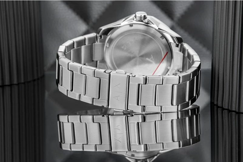 Orë dore për meshkuj Armani Exchange, argjend