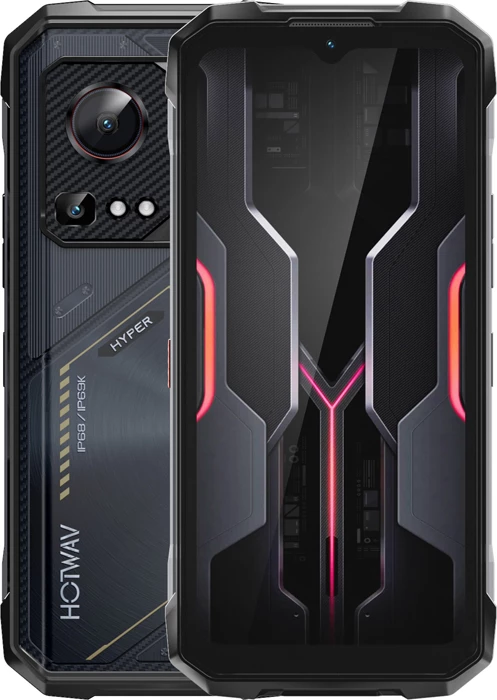 Celular HOTWAV Hyper 7S 5G 4GB RAM + 12GB virtual 256GB 6.6\" 120Hz 10800mAh IP68/IP69K e verdhë