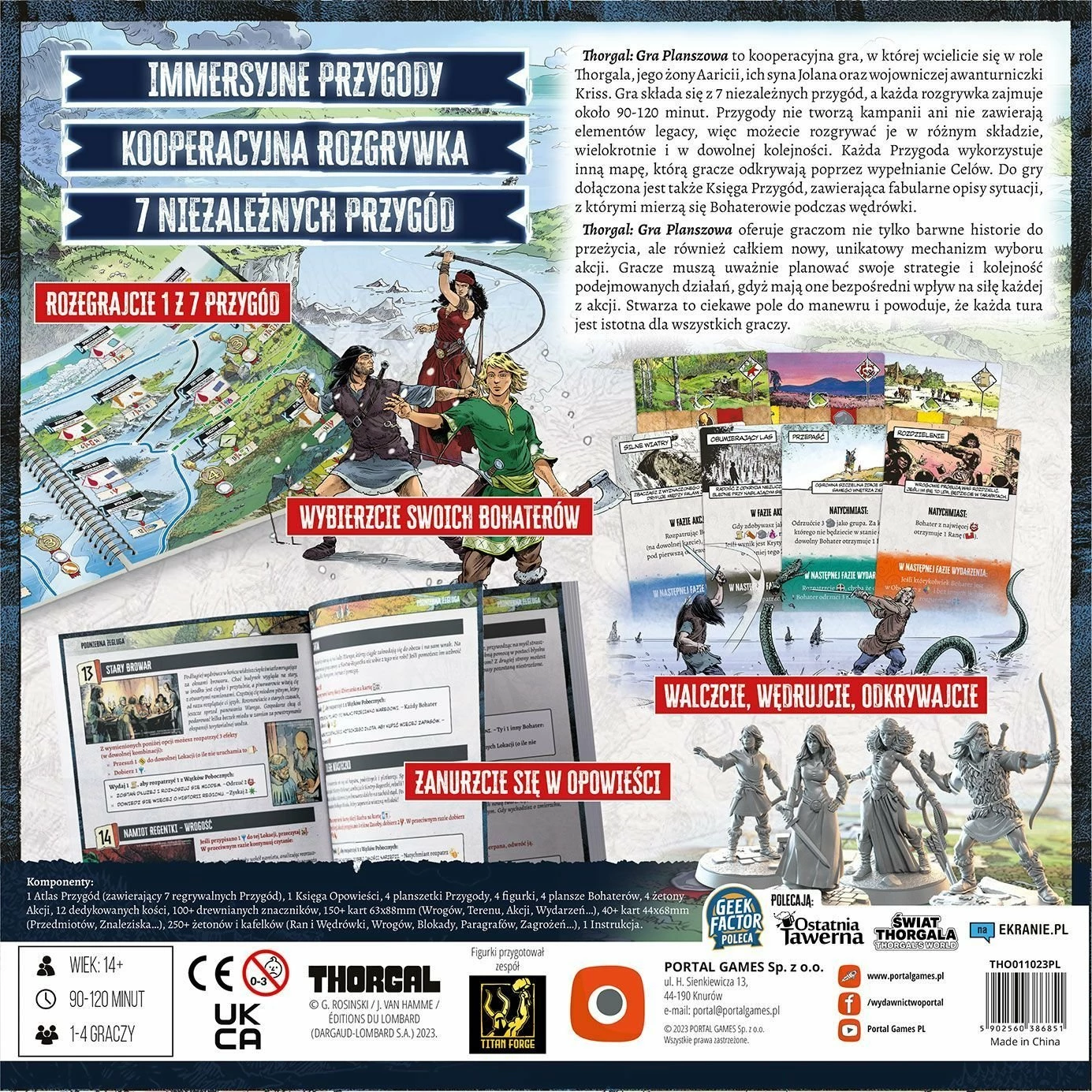 Lojë tavoline Portal Games Thorgal, kooperativ, 1-4 lojtarë, 14+, 90-120 min, gjuhë polonisht