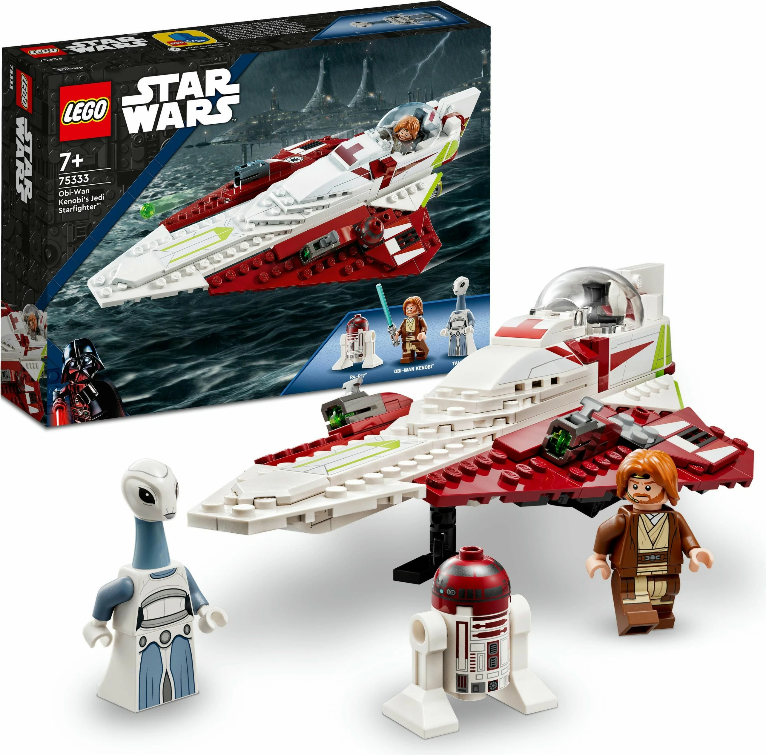 Set ndërtimi LEGO Star Wars Obi-Wan Kenobi Jedi Starfighter 282 pjesë shumëngjyrëshe