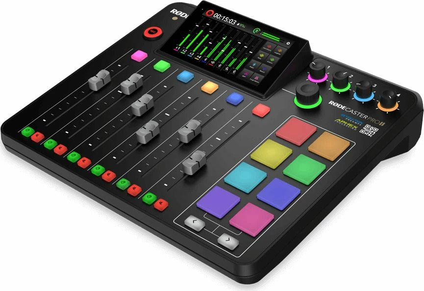 Konsolë produksioni audio Rode RODECaster Pro II, e zezë