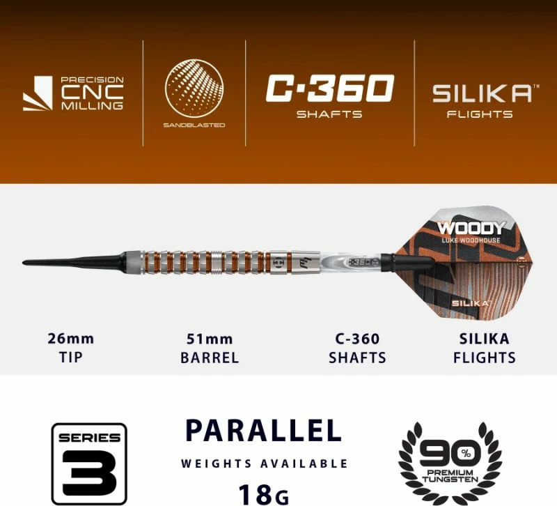 Atlete darti Harrows për meshkuj, kafe