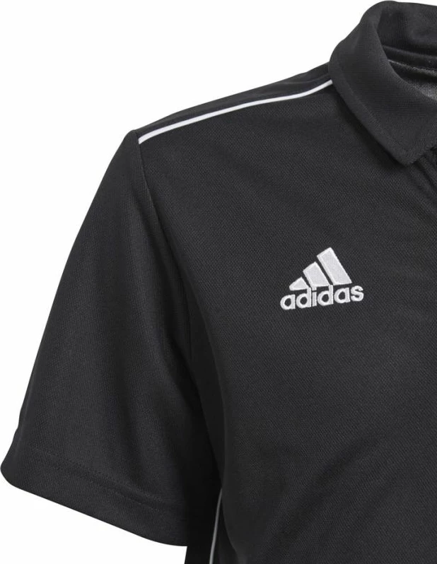 Fanellë futbolli për fëmijë adidas Core 18 Polo Junior, e zezë