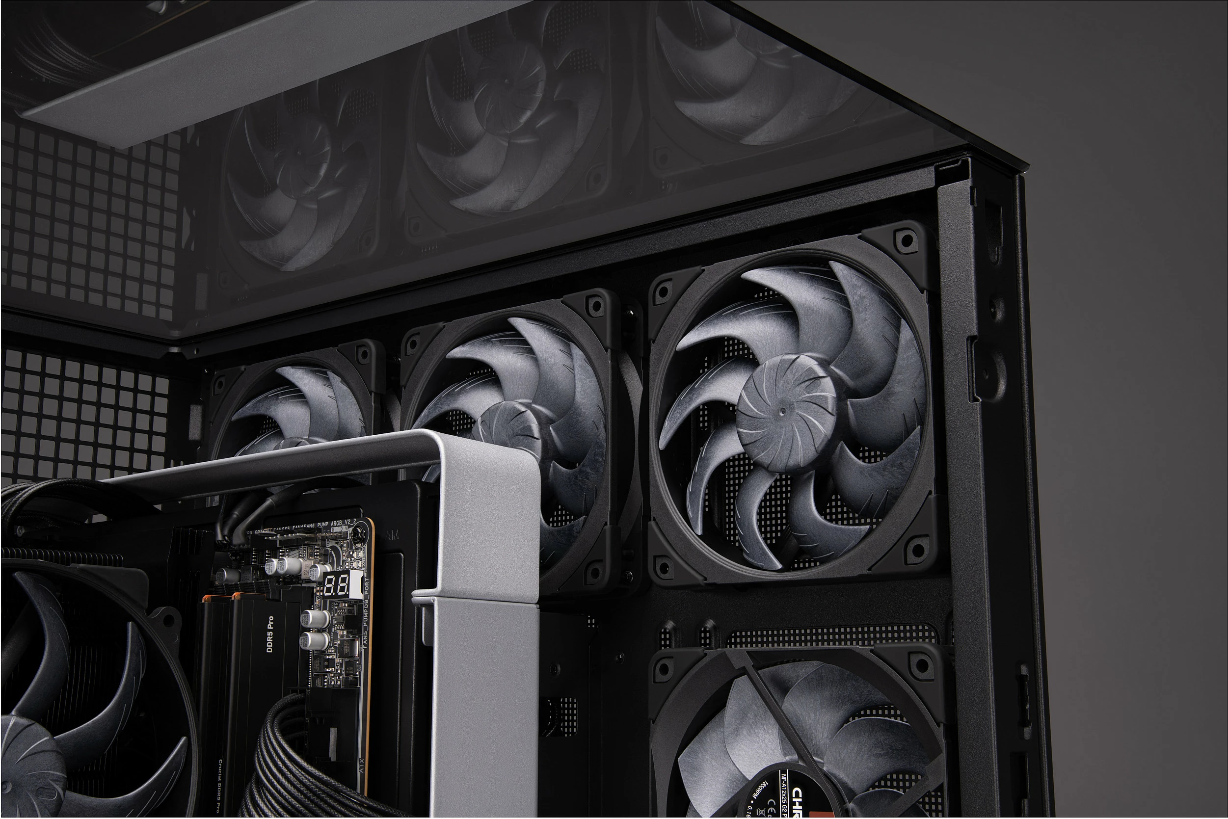 Ventilator për kasë Noctua NF-A12x25 G2 PWM Sx2-PP, 120mm, set 2 copë, chromax.black, i zi