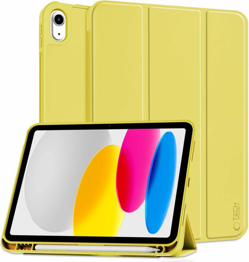 Mbështjellës Tech-Protect SC Pen për iPad 10.9" (2022), Silikon, e verdhë