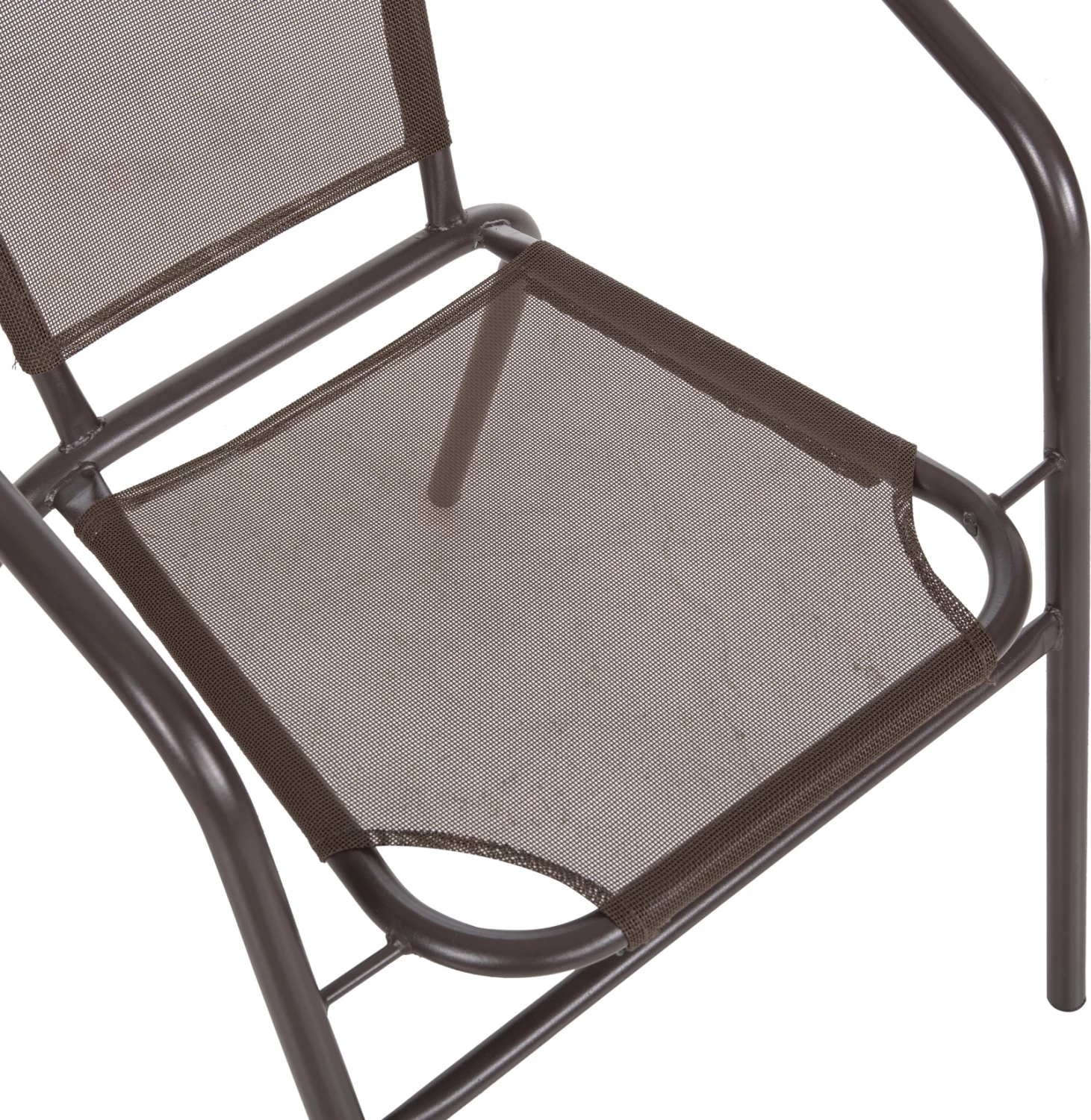 Karrige për jashtë LEDAN FH5977.02 metal & tekstilene ngjyrë kafe 55x58x72Hcm