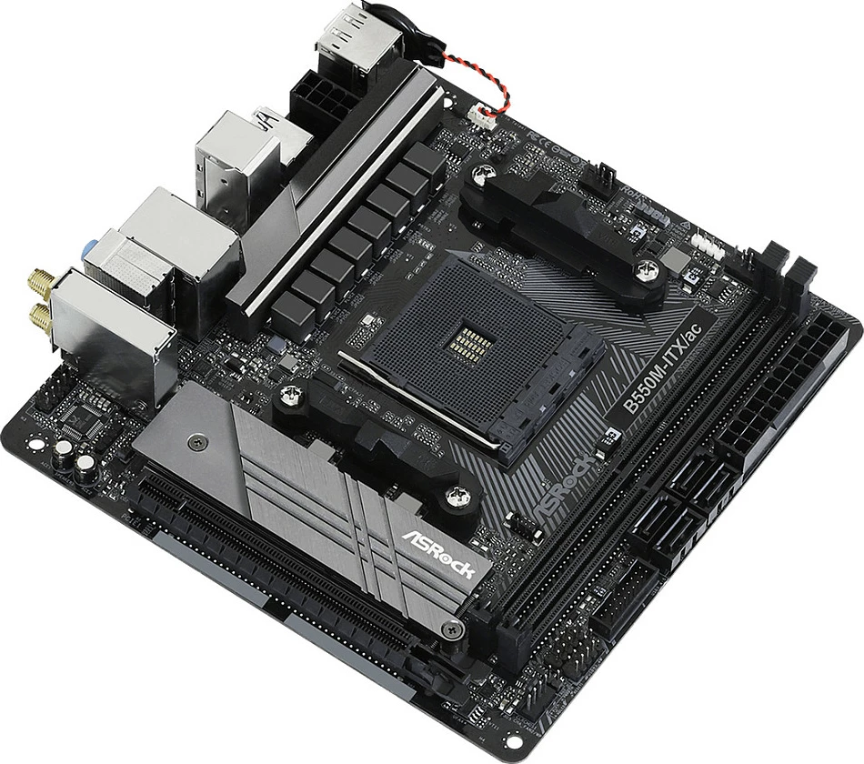 Pllakë amë ASRock B550M-ITX/ac, Socket AM4, AMD Ryzen 3000 Series, mini ITX