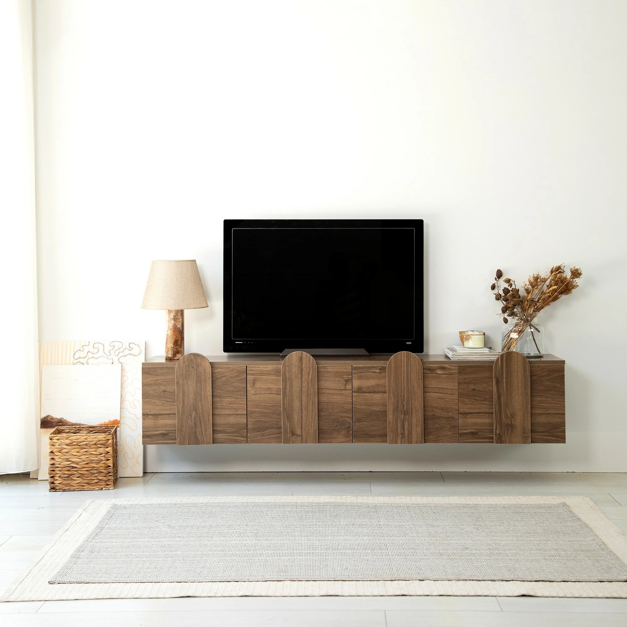 Komodë TV Skye Decor, New Line, ngjyrë arre