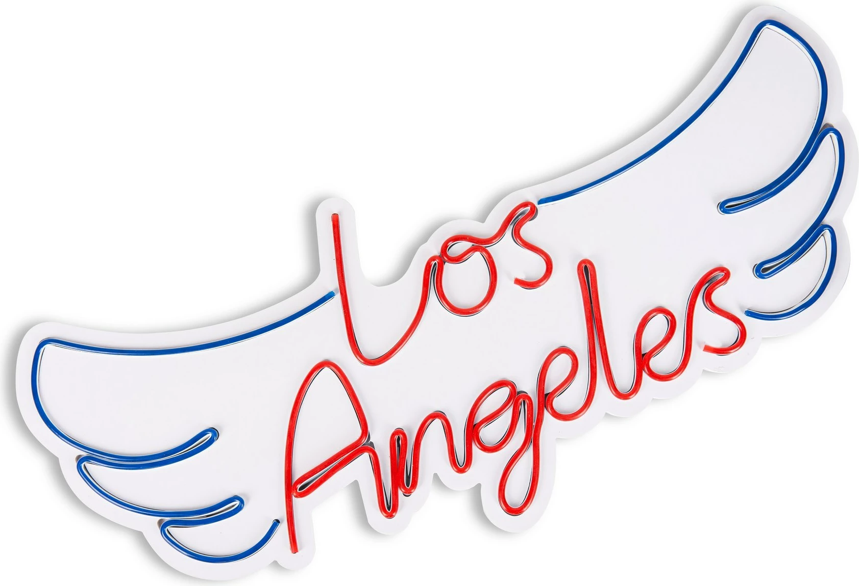 Dritë dekorative plastike LED, Los Angeles, e kuqe dhe e kaltër