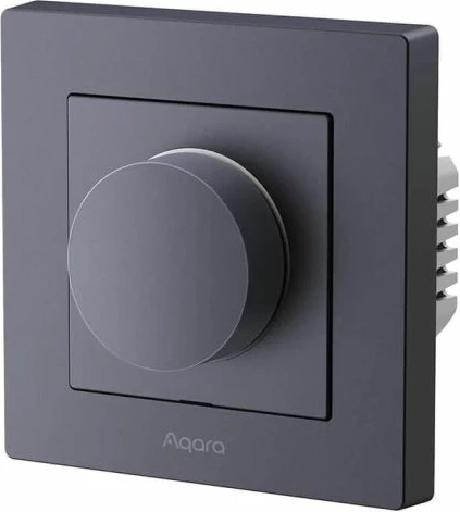 Switch dimmer smart AQARA Dimmer Switch H2 EU KD-R01D-G, Matter, Thread/Zigbee, monitorim energjie, gri