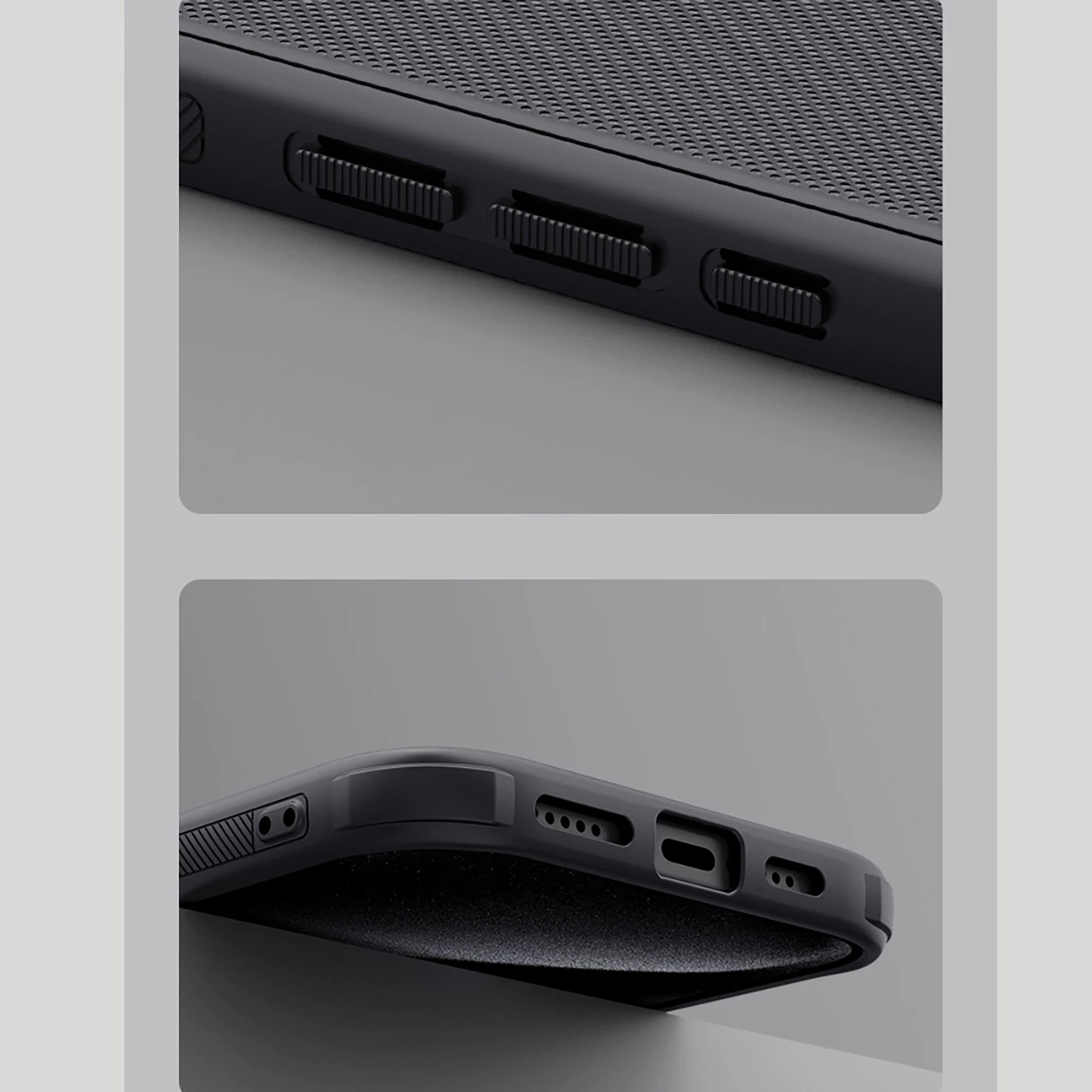 Mbështjellës Nillkin Super Frosted Shield Pro për iPhone 16 Pro, i zi