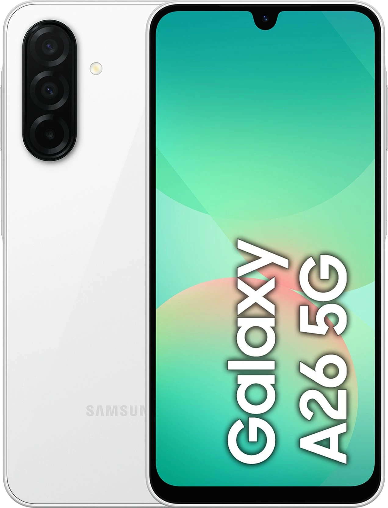 Celular Samsung Galaxy A26 SM-A266B, 6GB RAM 128GB, Dual SIM, 5G, white (OEM)