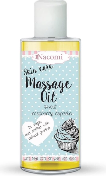 Vaj masazhi për femra Nacomi Raspberry Cupcake 50ml
