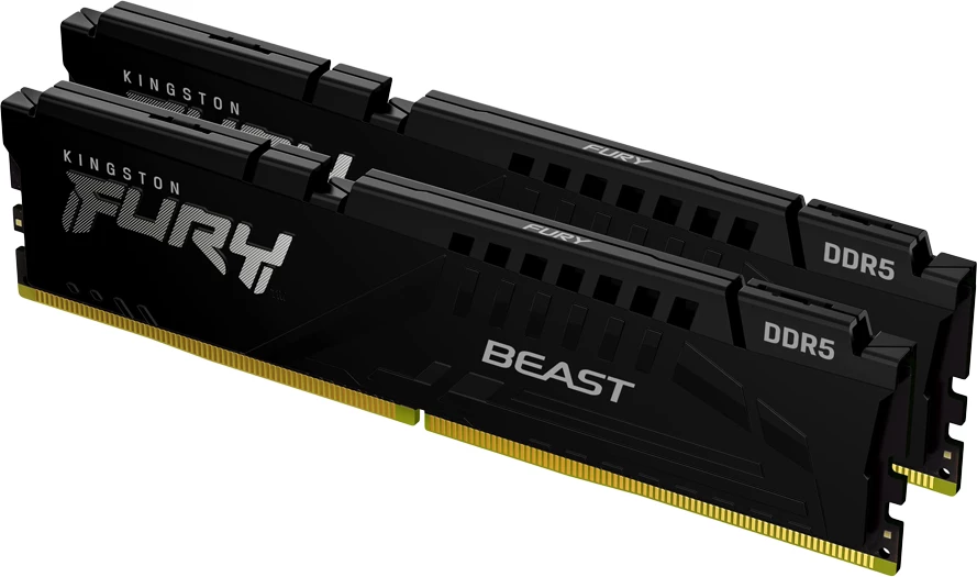 RAM Memorje Kingston FURY Beast DDR5 16GB (2x8GB) 5600MT/s CL40 DIMM XMP 3.0, e zezë