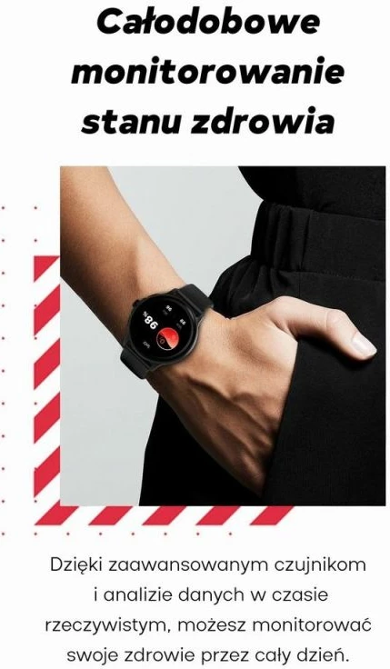 Smartwatch për femra Gravity, e zezë