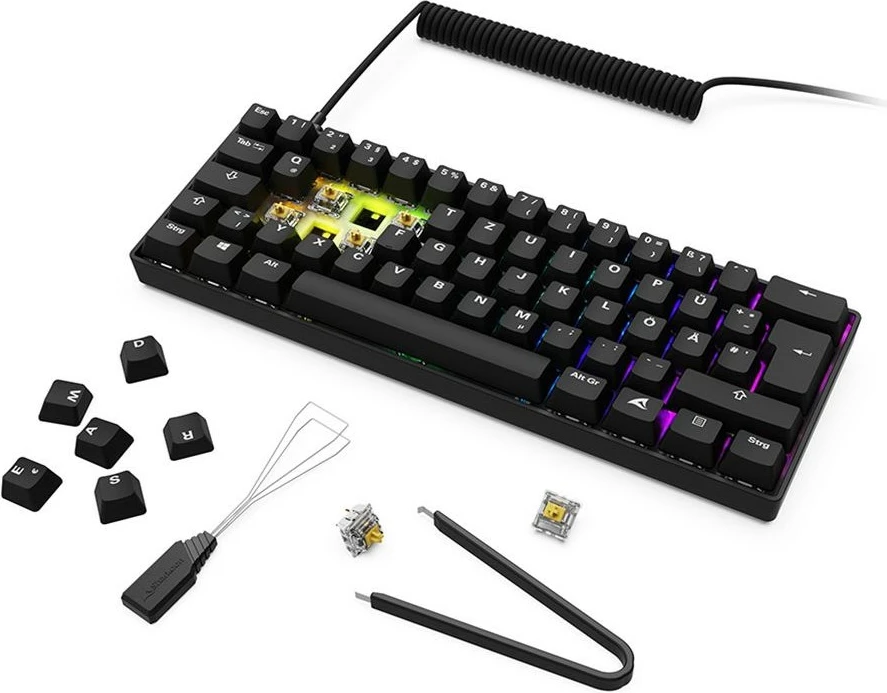Tastierë gaming Sharkoon Skiller SGK50S4 Gen2, PBT, RGB, DE