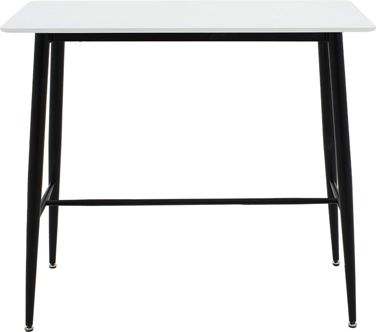 Tavolinë për bar Harriet, MDF e bardhë-e zezë, 120x60x105cm