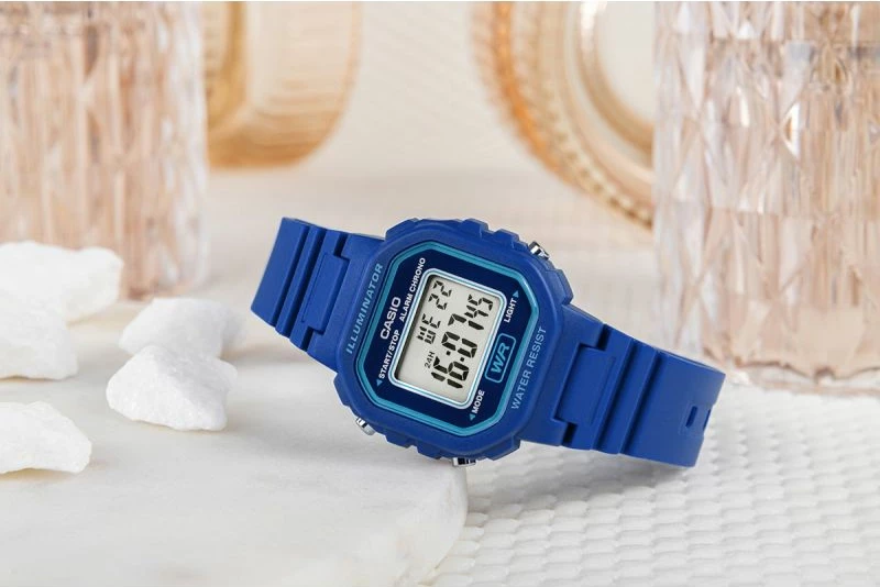 Orë dore unisex Casio LA-20WH-2AEF, kaltër, me kuti