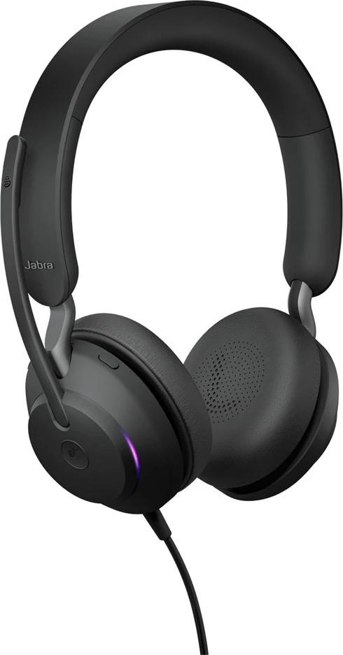Kufje Jabra Evolve2 40 SE, me tela, për biseda/muzikë, USB Type-A, e zeza