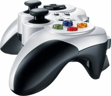 Gamepad Logitech F710 (940-000145), wireless 2.4 GHz, për PC, silver