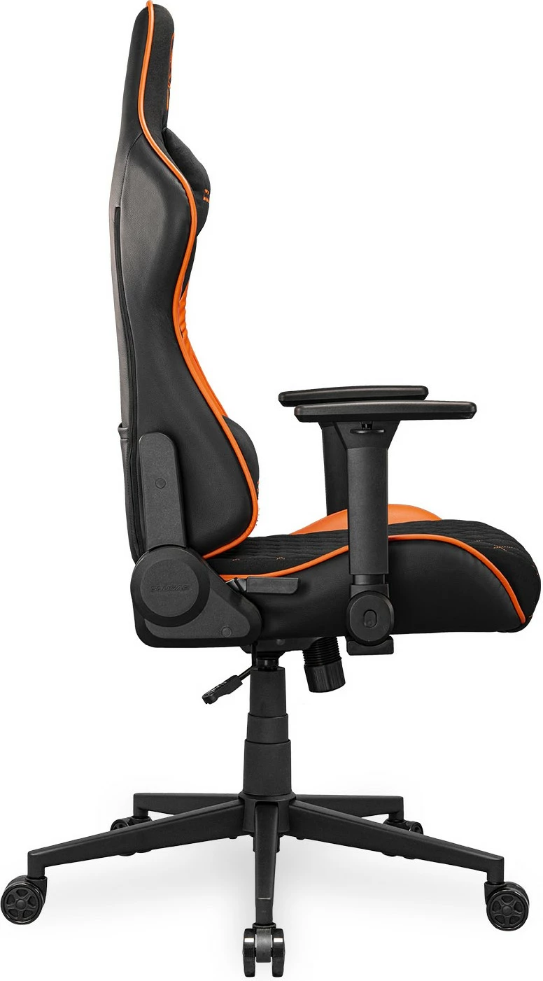 Karrige gaming Cougar Armor One V2 F, PVC/Stof, e zezë/portokalli