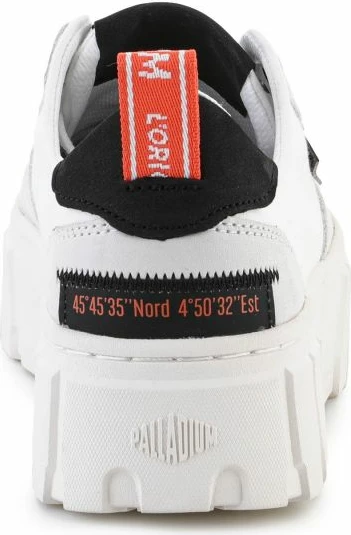Këpucë për femra Palladium Pallatower Lo W, të bardha dhe gri