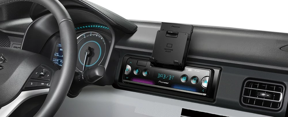Radio veture Pioneer SPH-20DAB, DAB, Bluetooth, mbajtës telefoni, e zezë